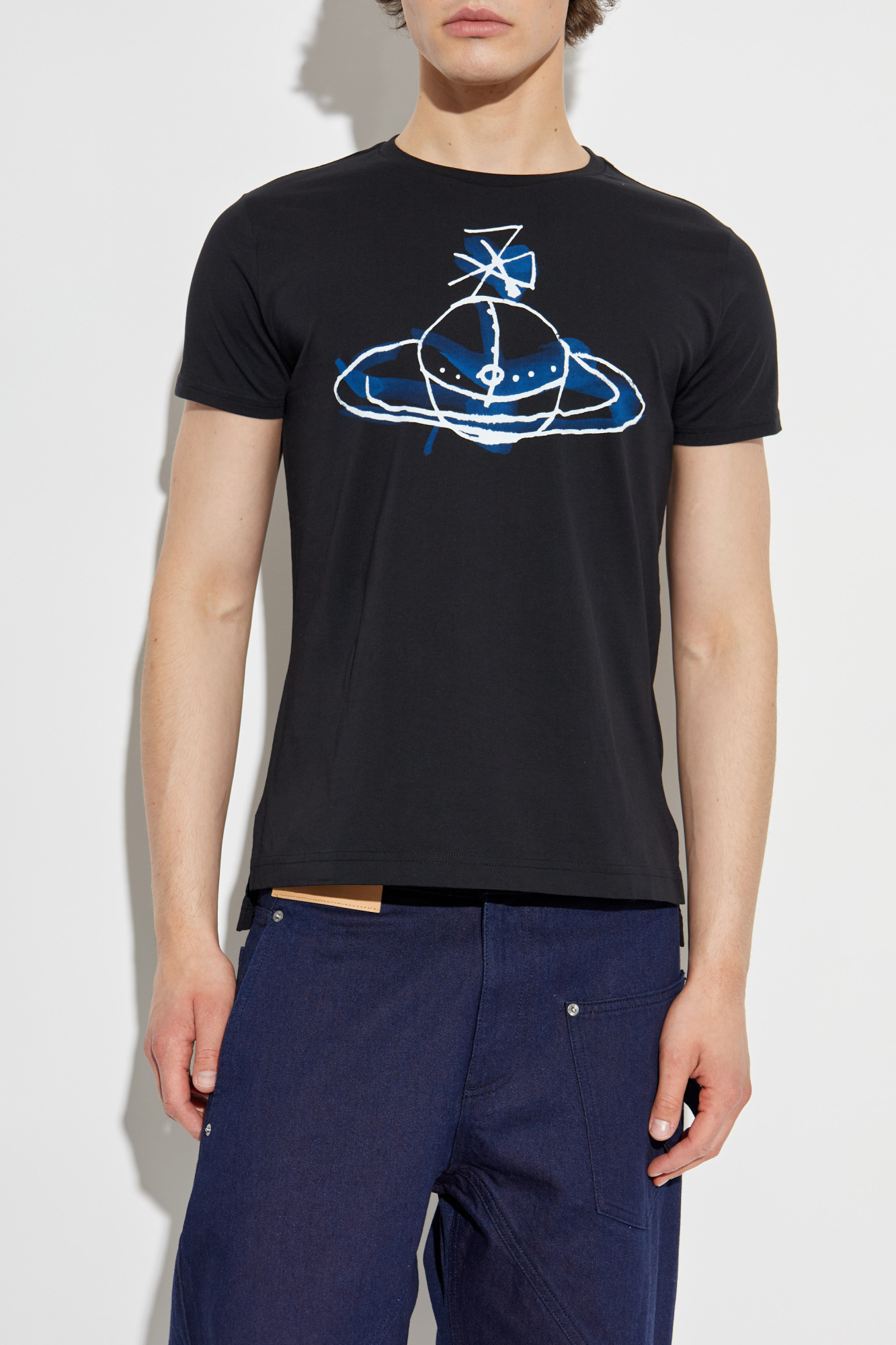 Black T-shirt with logo Vivienne Westwood - Vitkac AS